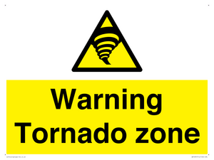Warning Tornado zone